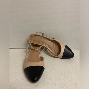 BCBGMaxAzria Tillie Slingback Cap Toe Flats